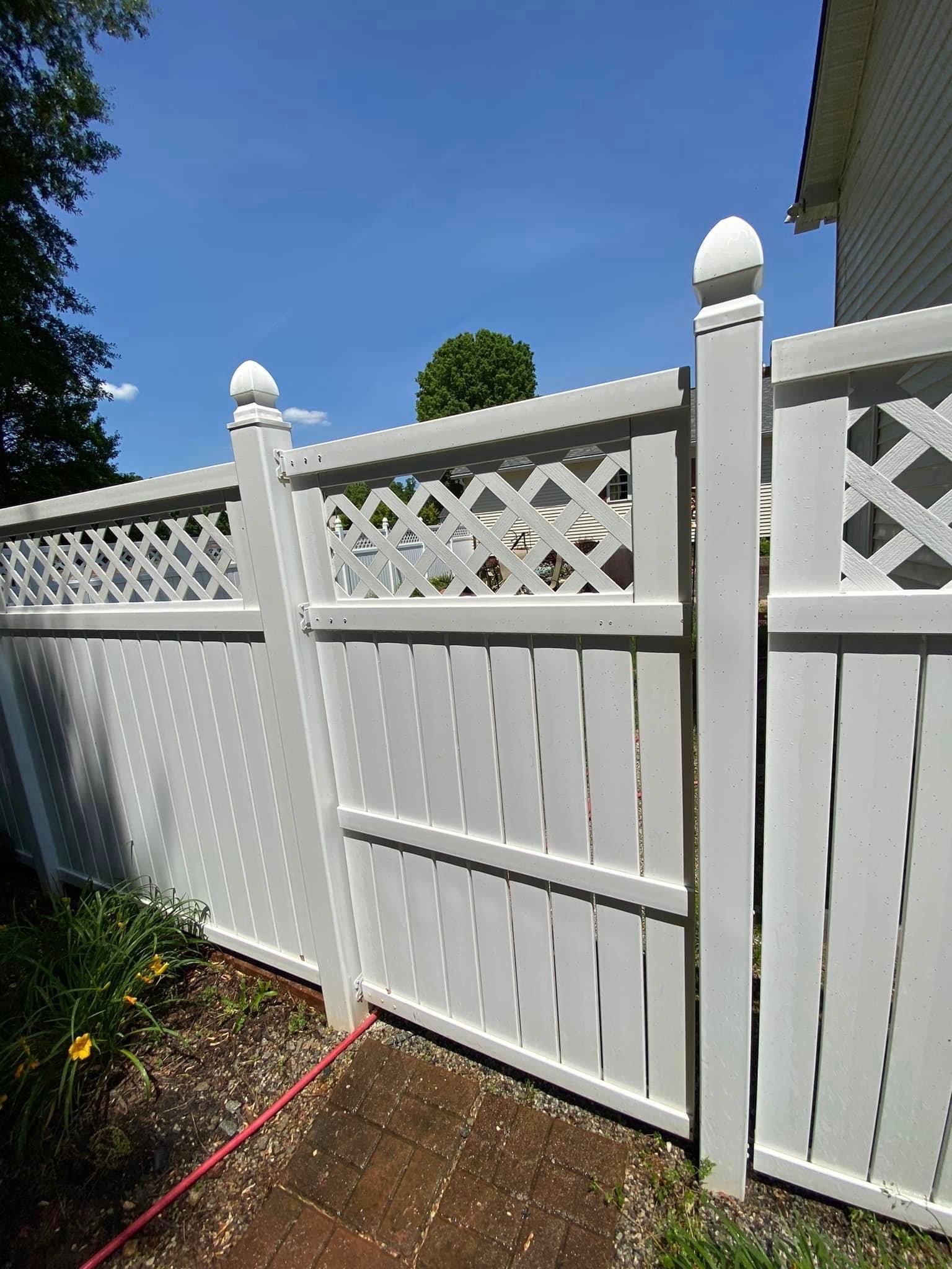 Fence After Power Washing
