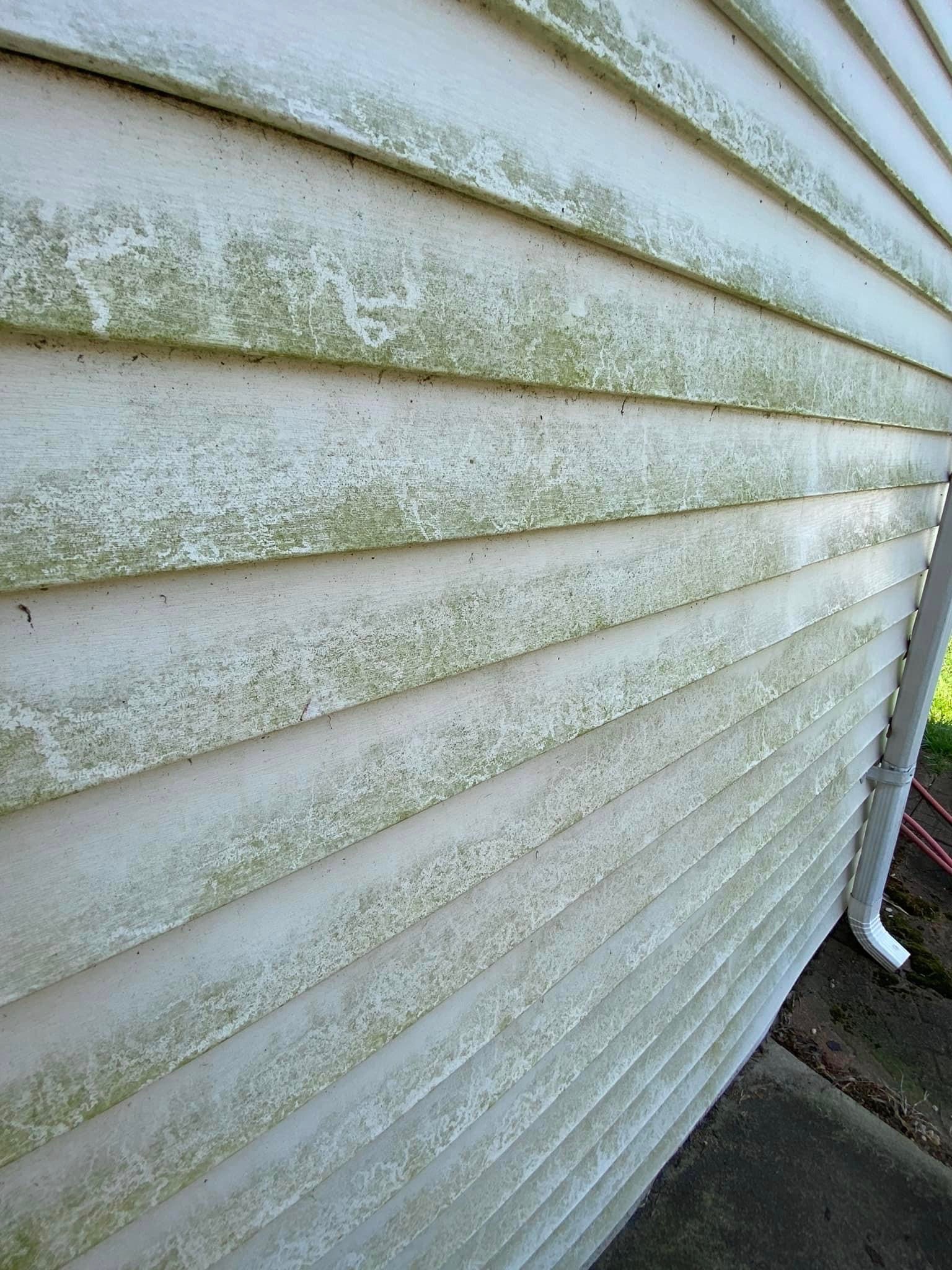 Siding Before Power Washing