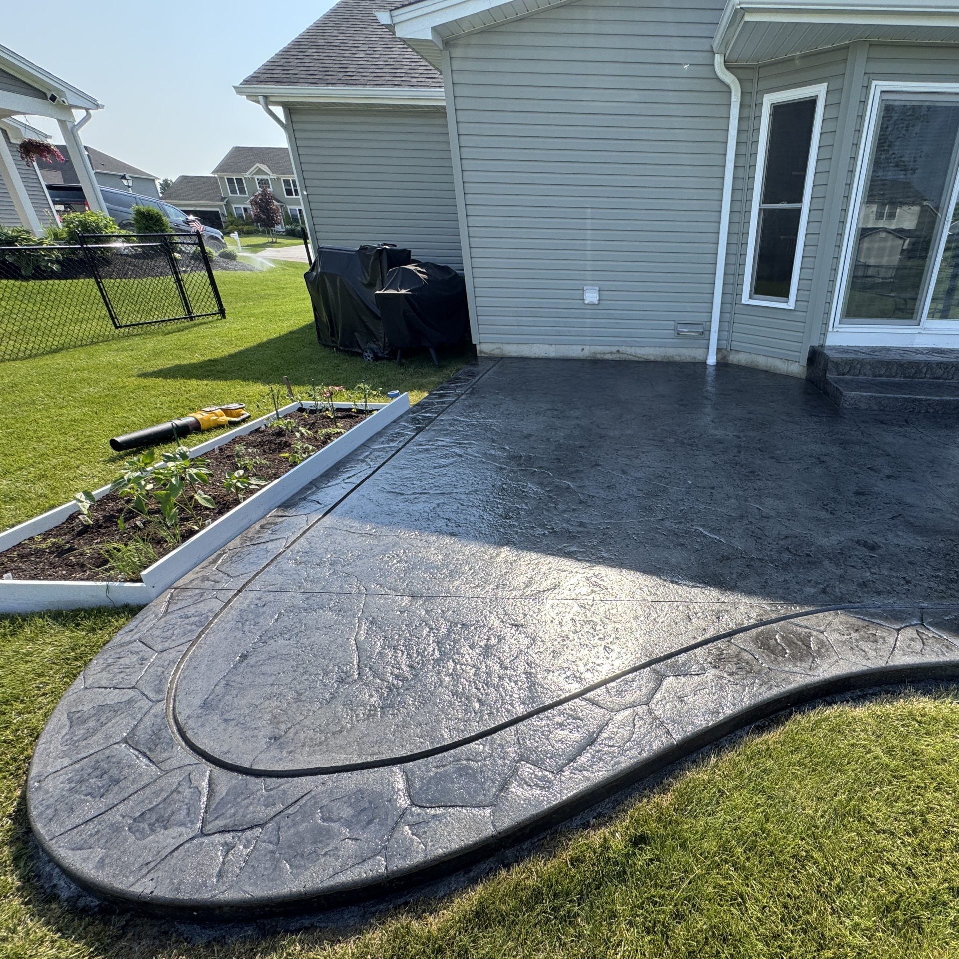 Driveway Pressure Washing At Residential Property
